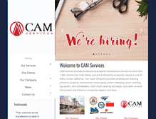 Tablet Screenshot of camservices.com